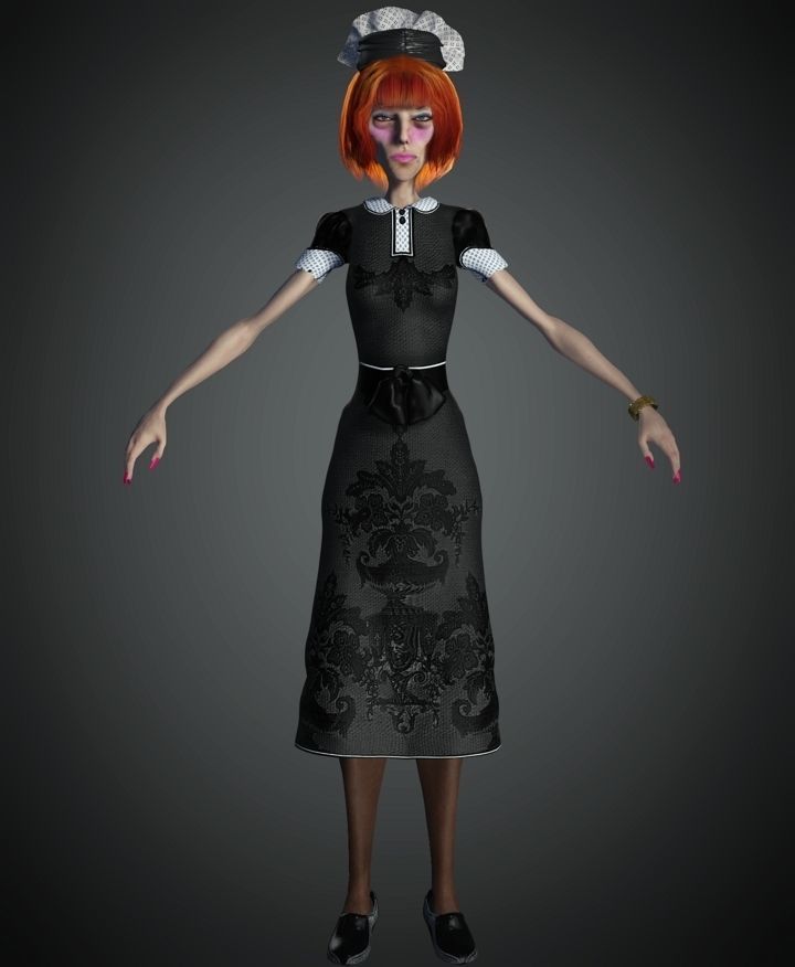 WWII The Widow 3D model_4