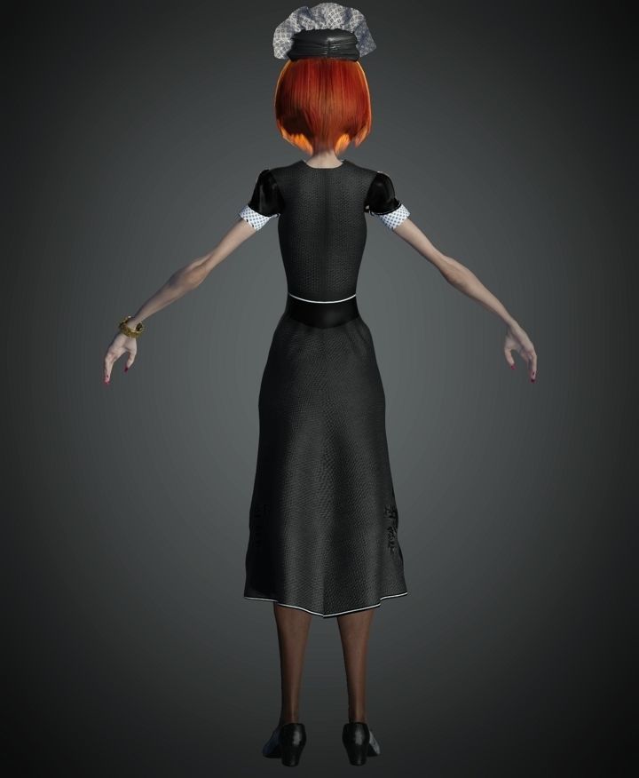 WWII The Widow 3D model_6