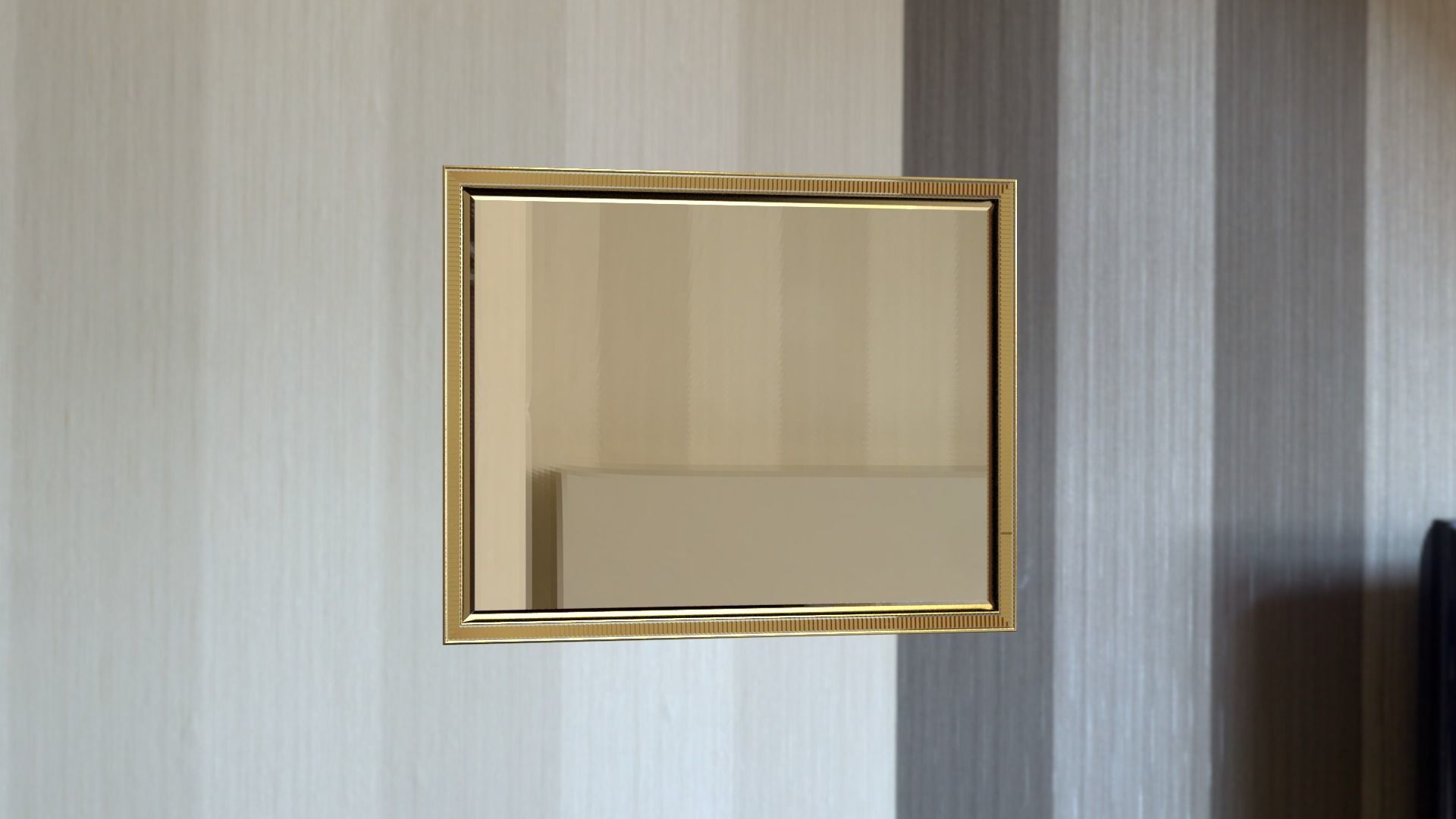 Mirror Decorated Frame Low-poly 3D model_5