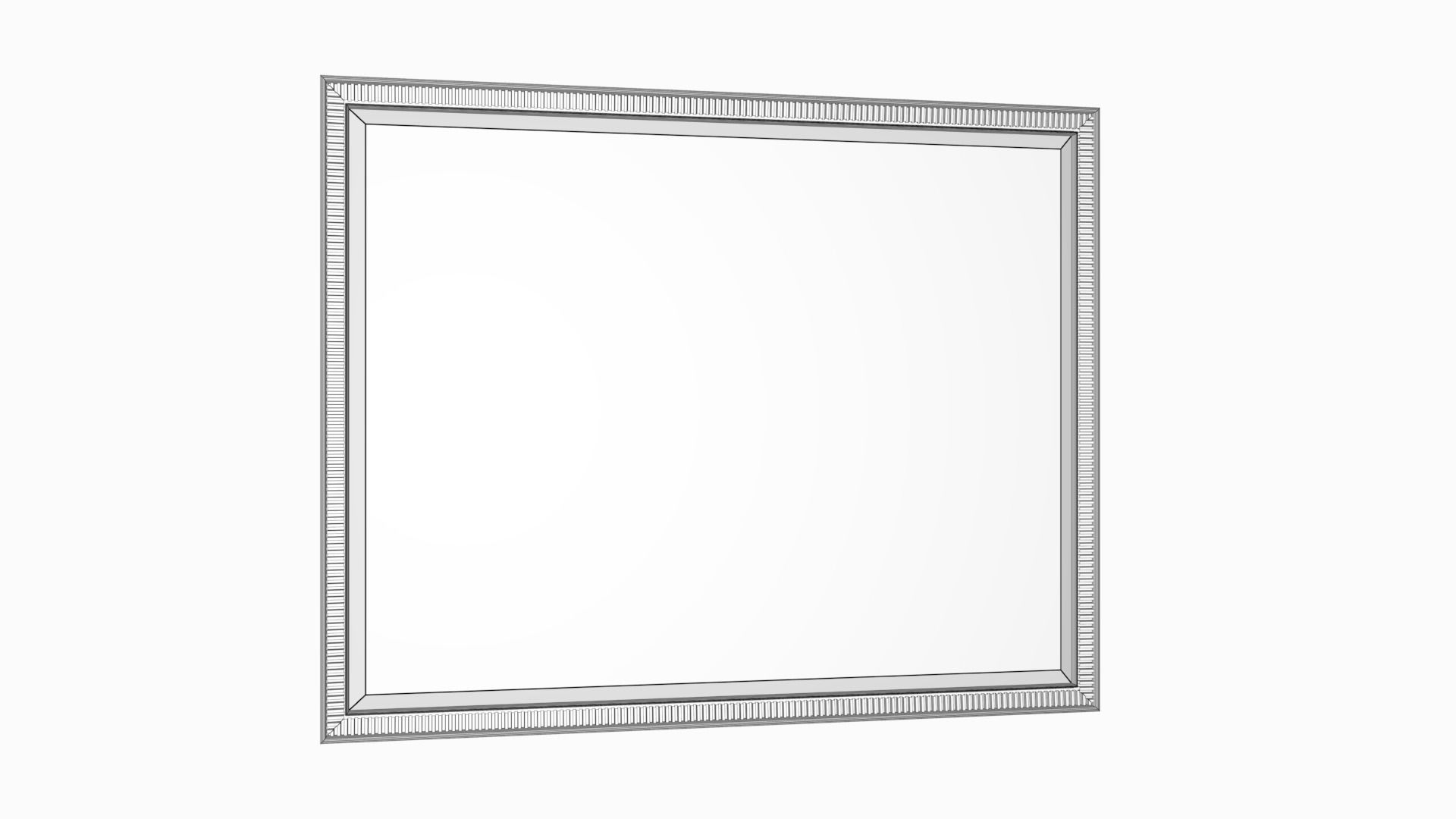 Mirror Decorated Frame Low-poly 3D model_7