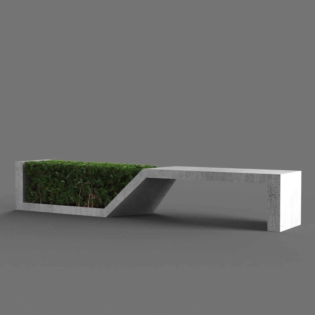 bench135 bench made of plants 3D model_5