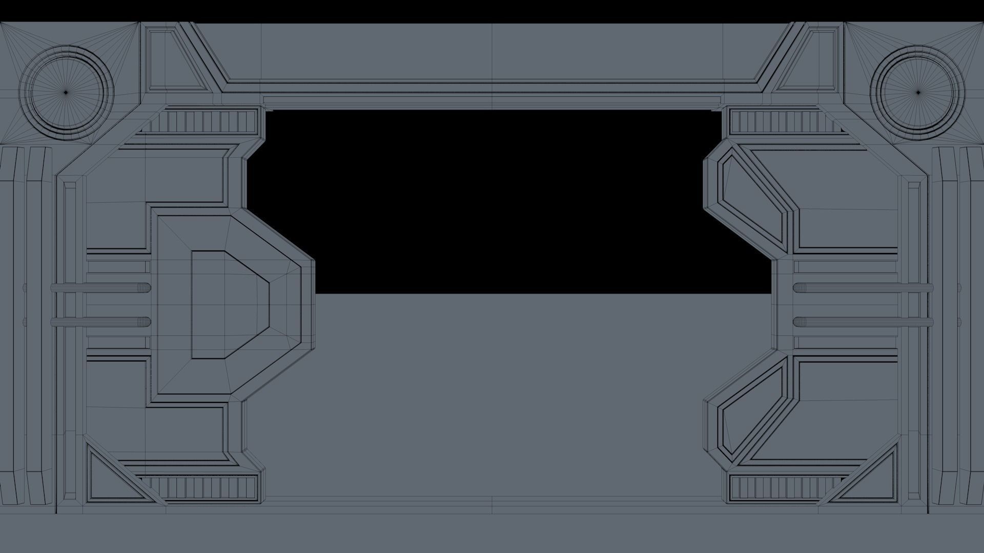 Sci Fi Door 3D model_14