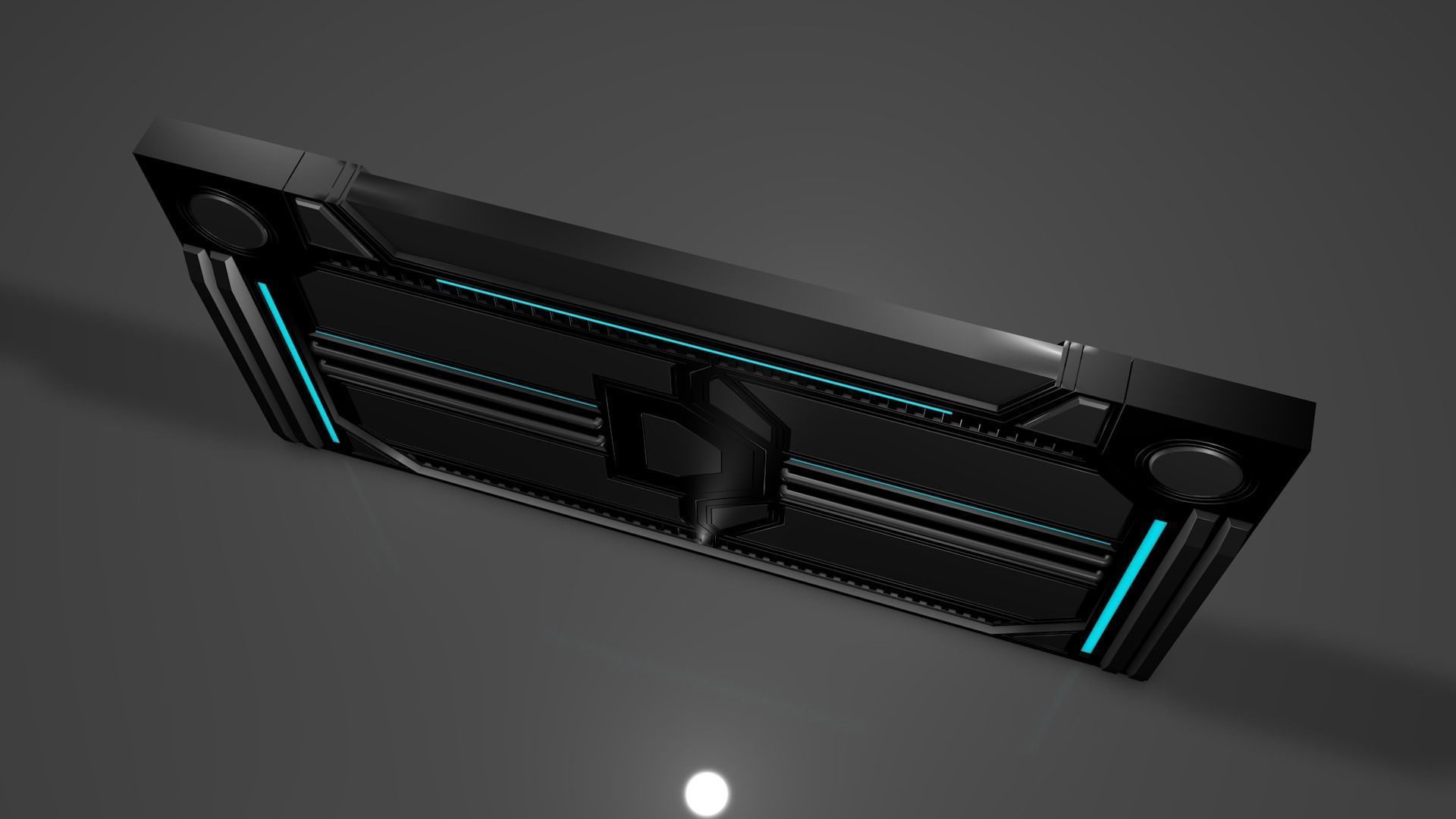 Sci Fi Door 3D model_8