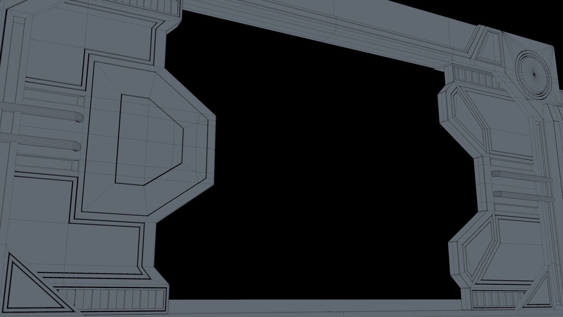 Sci Fi Door 3D model_15