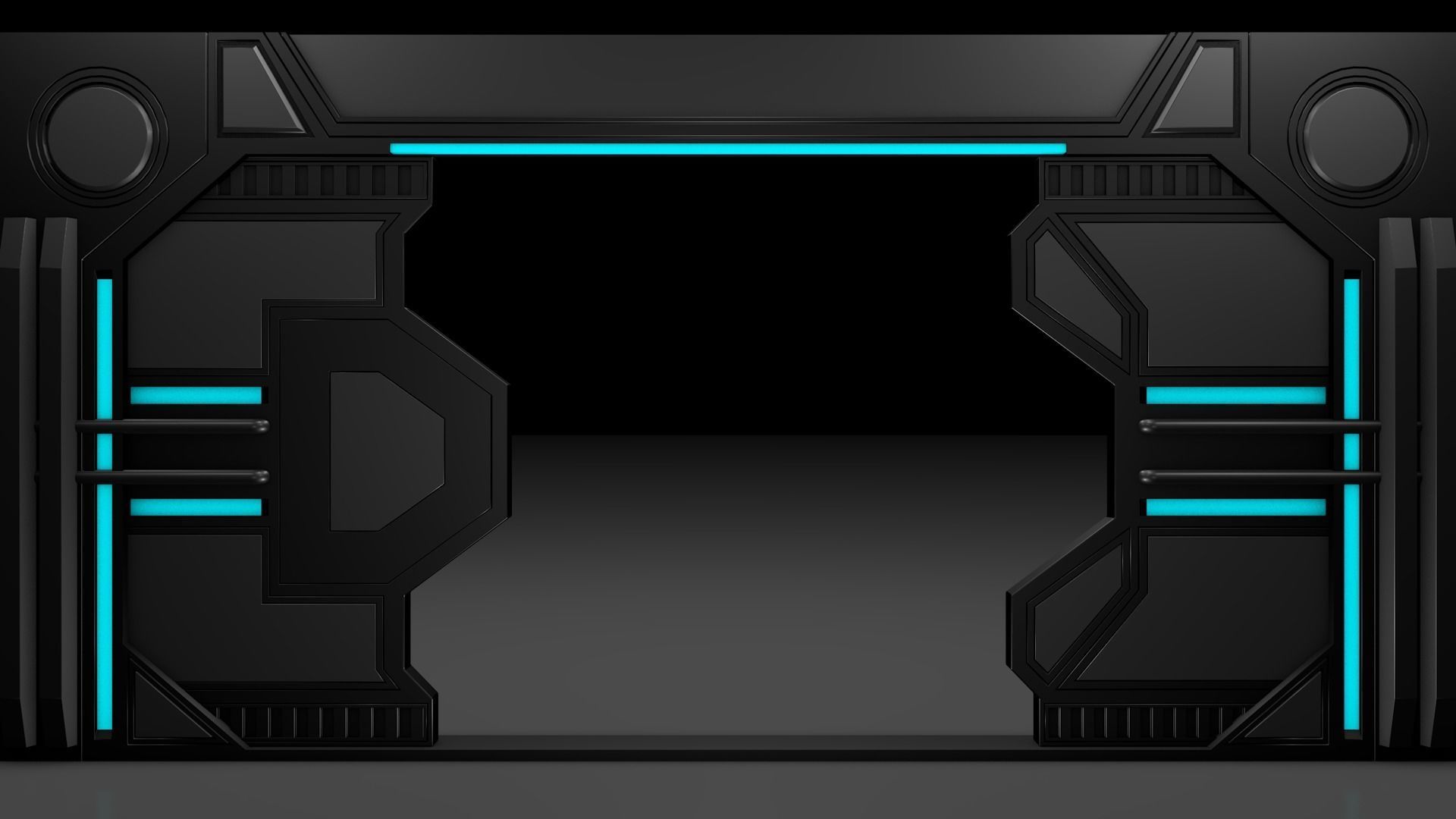 Sci Fi Door 3D model_5