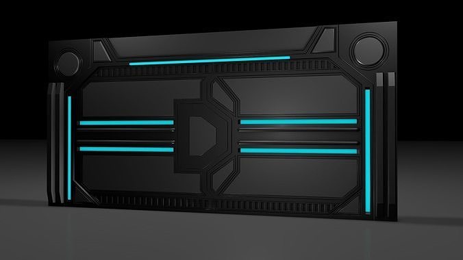 Sci Fi Door 3D model