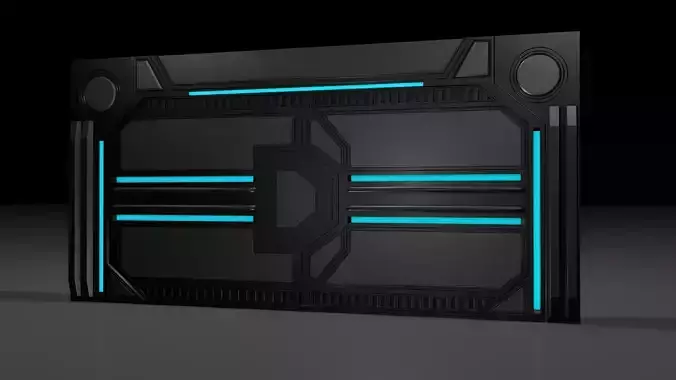 Sci Fi Door 3D model
