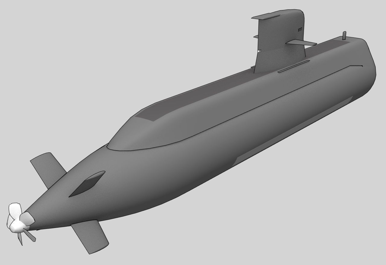 SSK Vastergotland A17 class Low-poly 3D model_2