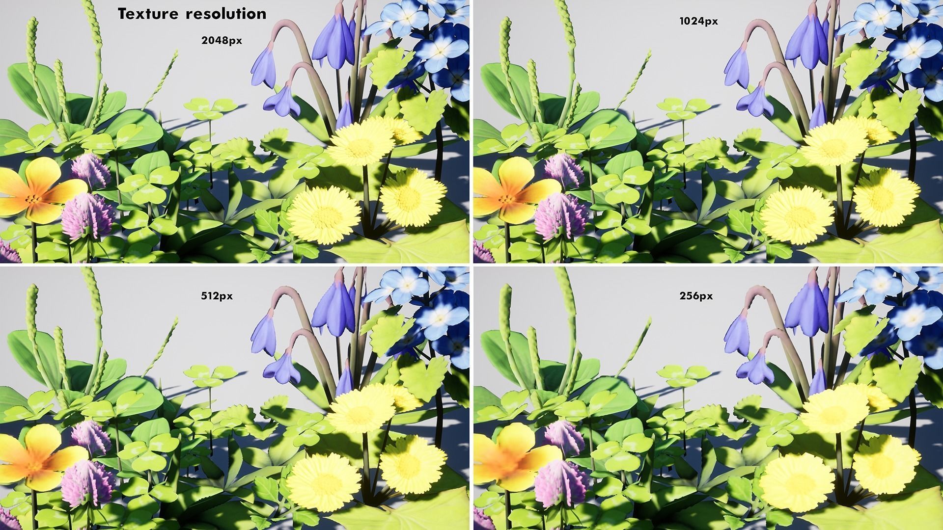 Stylized Grass Pack Low-poly 3D model_15