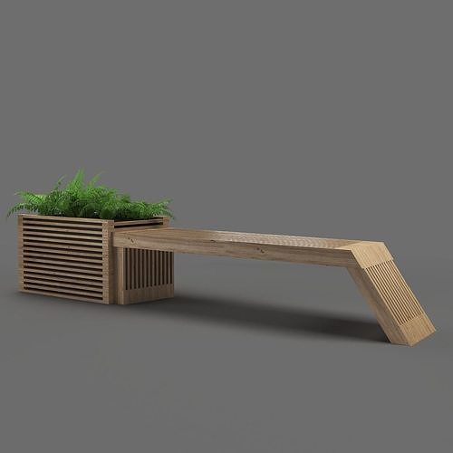 bench602 350 3D model 4