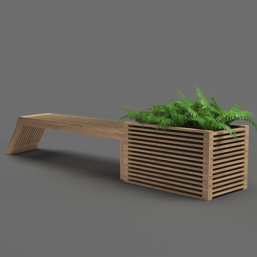 bench602 350 3D model_4