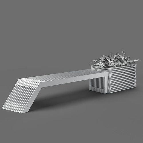 bench602 350 3D model 3