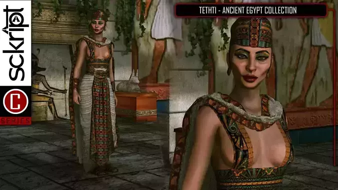 Ancient Egypt King Mother 3D model