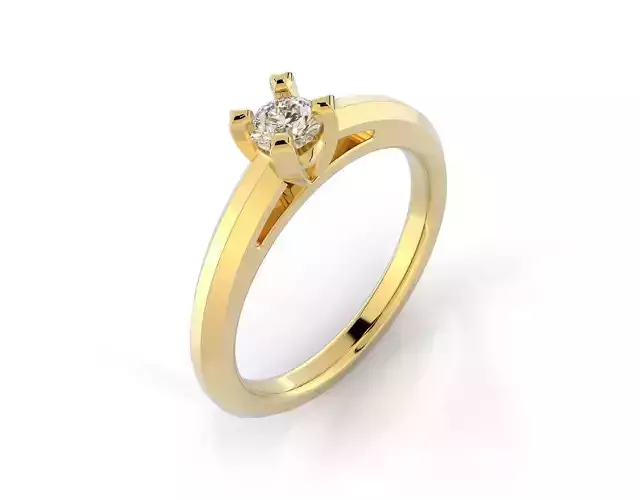 D-1693 diamond engagement ring gold