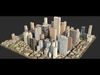 City District C2-A18 MAYA Low-poly 3D model_1