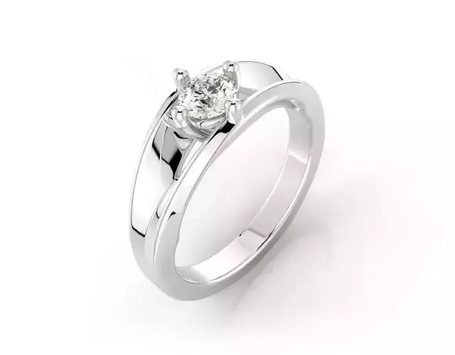 D-1699 diamond solitaire engagement ring