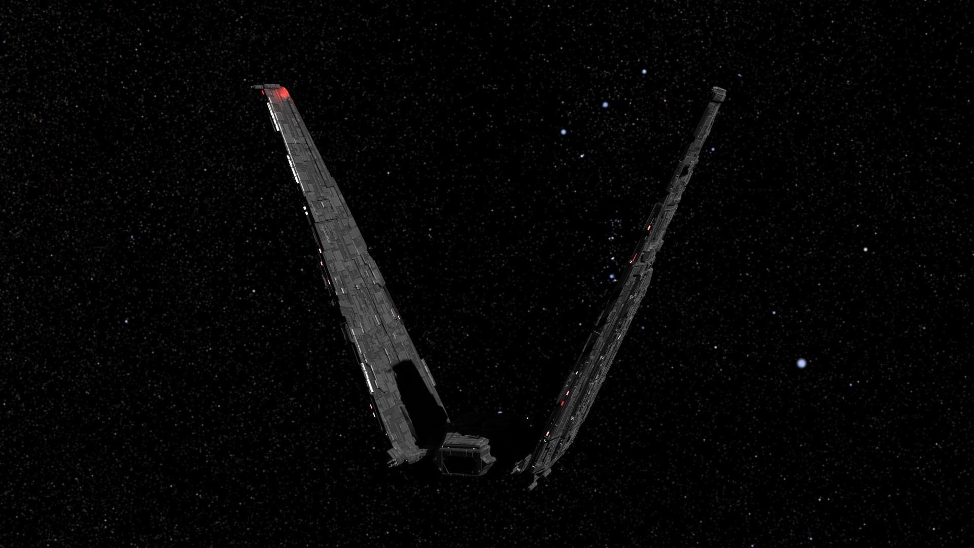 Spaceship star wars 3D model_4