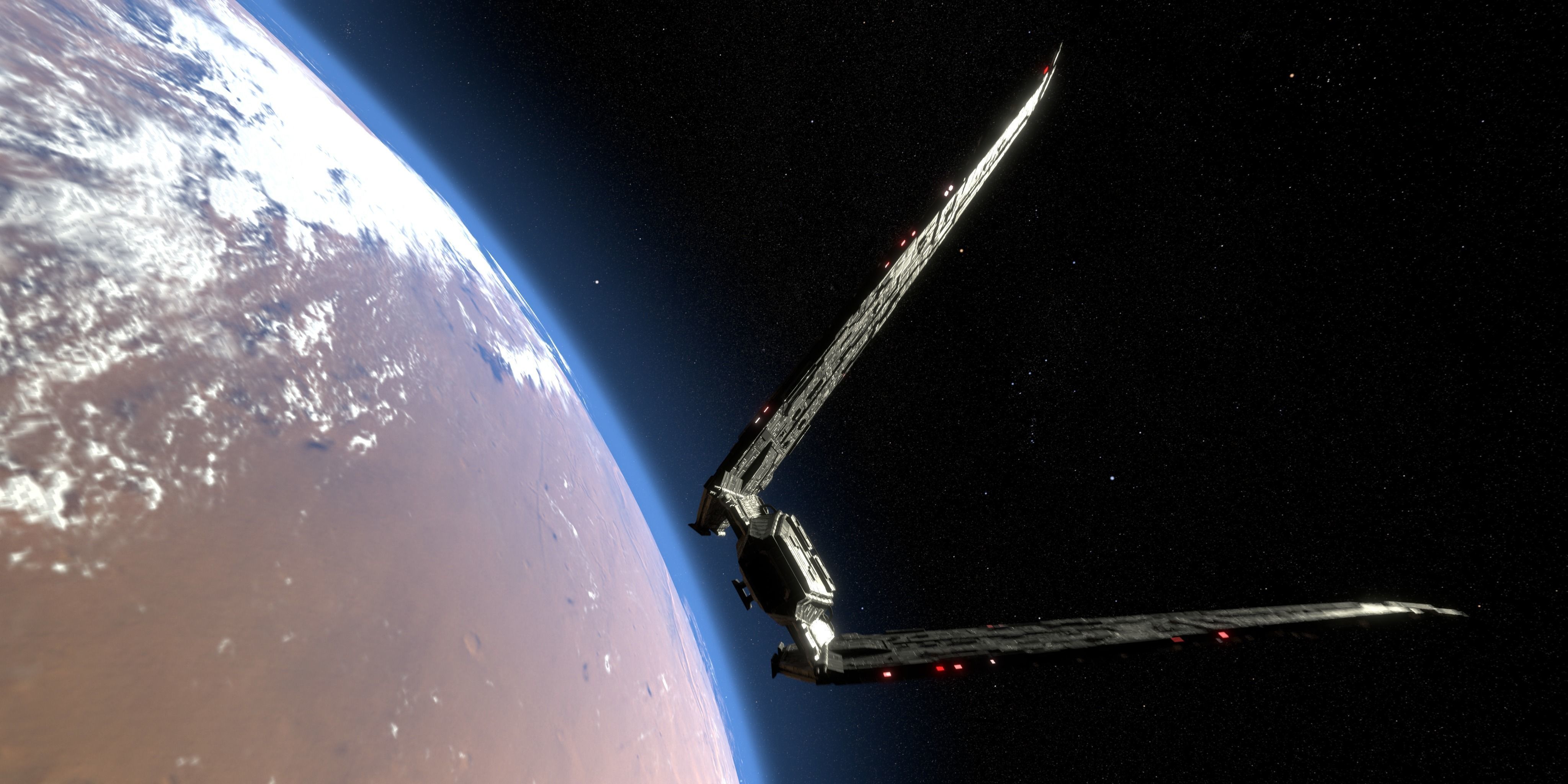 Spaceship star wars 3D model_1