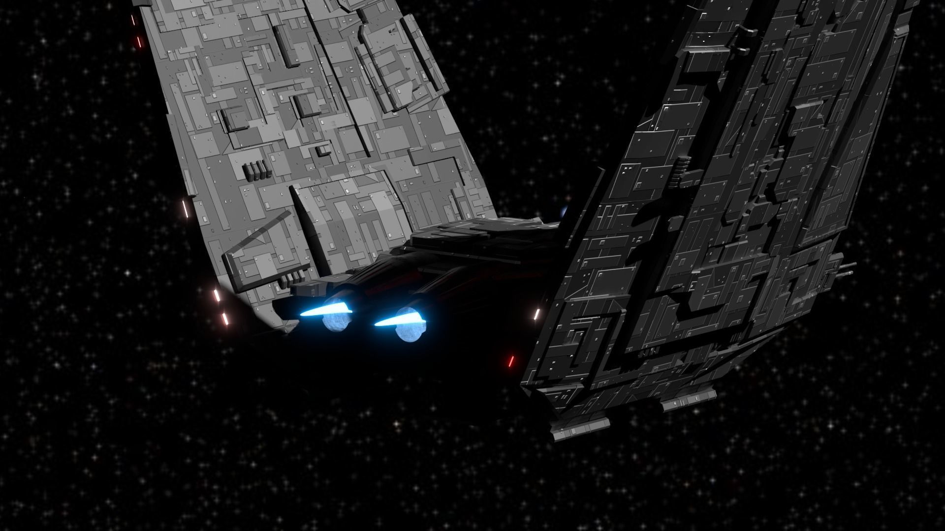 Spaceship star wars 3D model_5