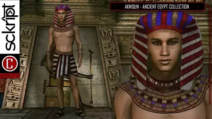 Ancient Egypt Prince 3D model