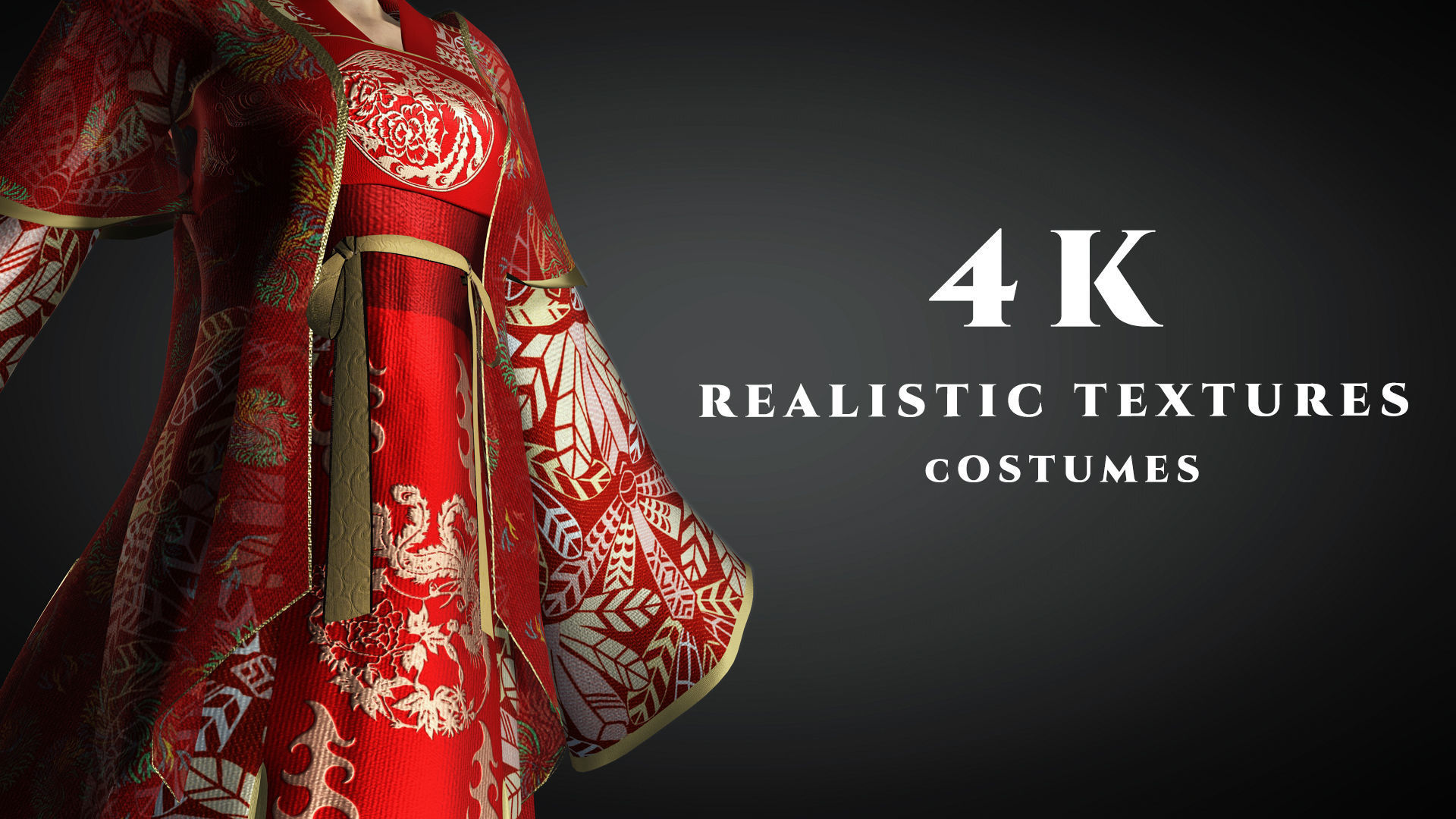 Character Creator - Cartoon Asian Queen Low-poly 3D model_4