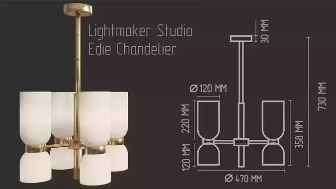 Lightmaker Studio Edie Chandelier