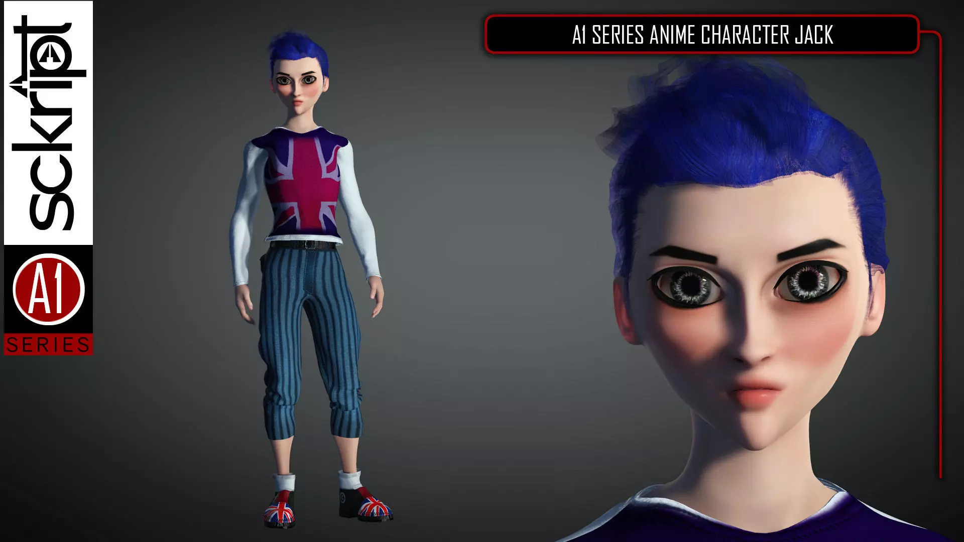 Anime Jack 3D model_0