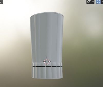 gorro chef sencillo  3D model_6