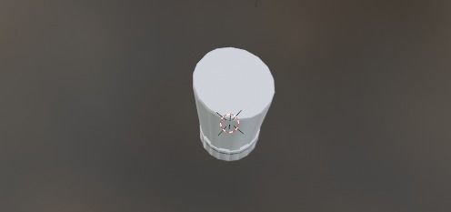 gorro chef sencillo  3D model_2