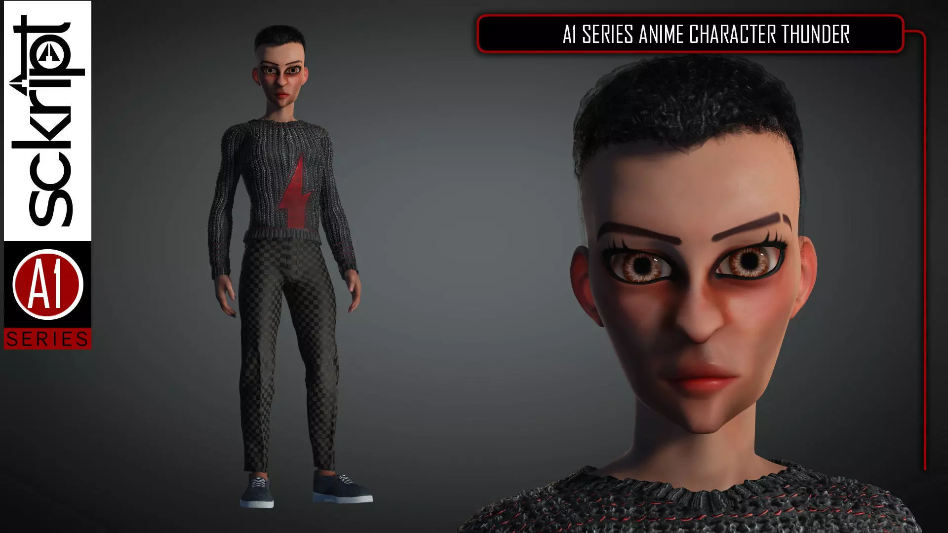 Anime Thunder 3D model