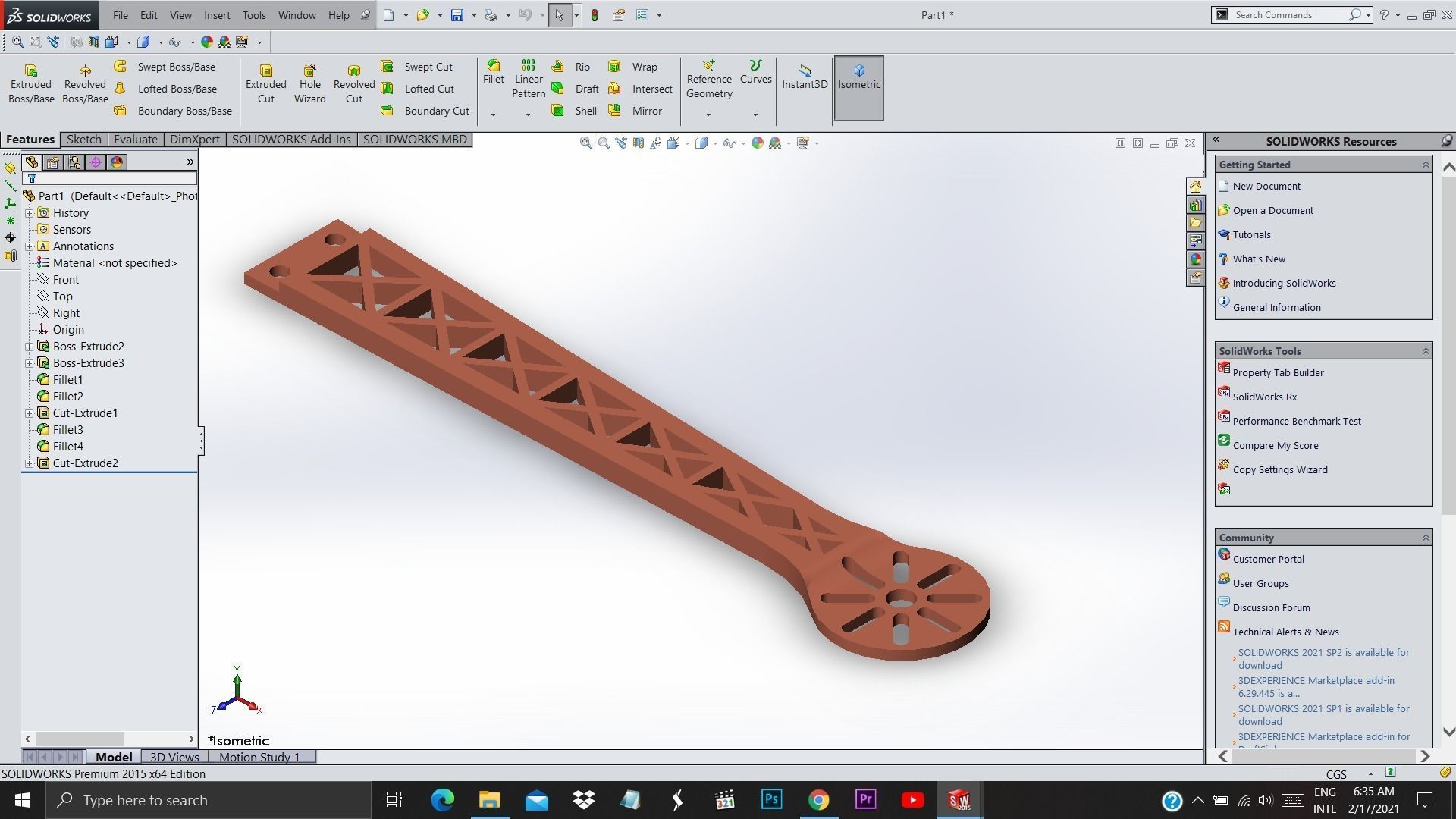 Custom Drone Chassis Drone Frame 3D print model_4