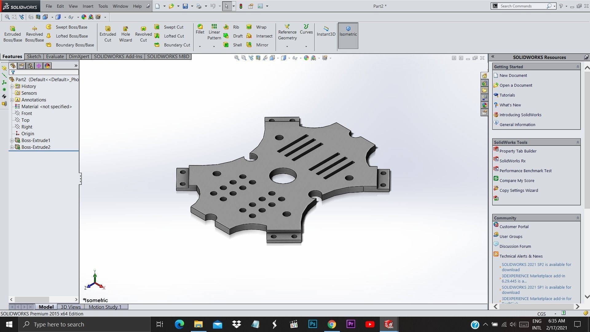 Custom Drone Chassis Drone Frame 3D print model_3