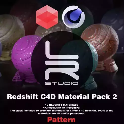 10 Redshift Material Pattern For Cinema 4D