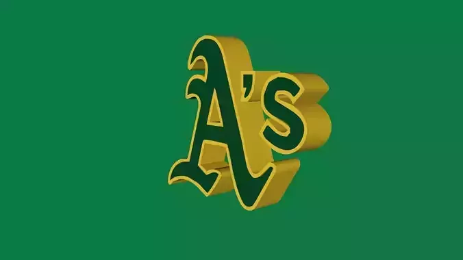 Oakland Athletics Team Logo 3D model