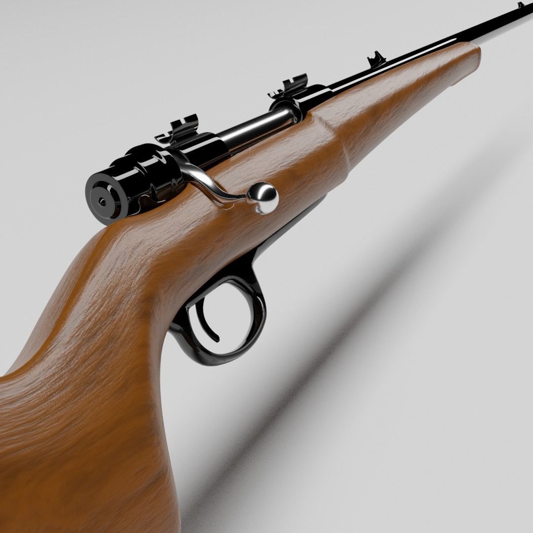 FPS Hunting Rifle 3D model_1