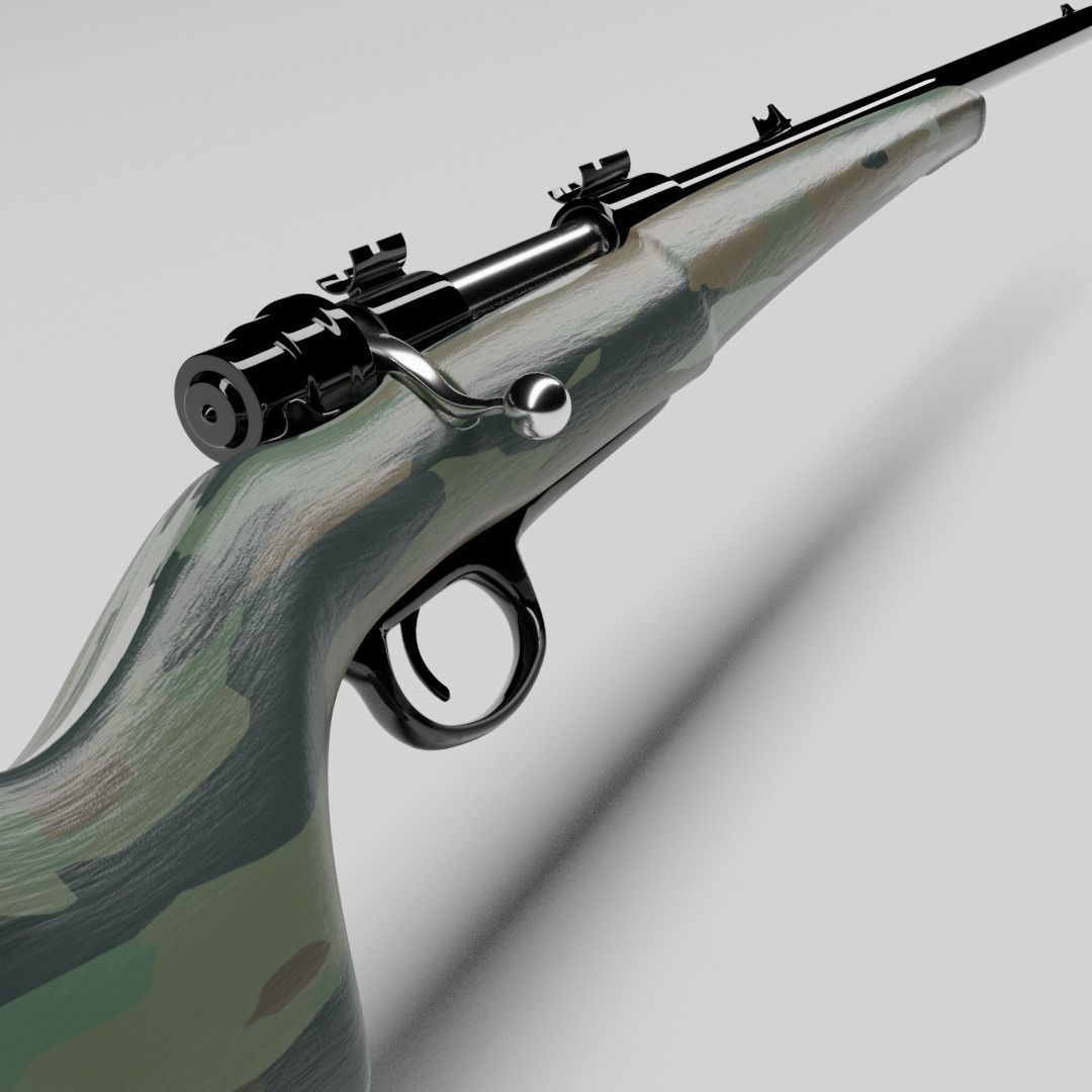 FPS Hunting Rifle 3D model_4