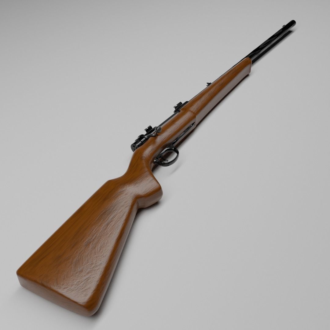 FPS Hunting Rifle 3D model_6