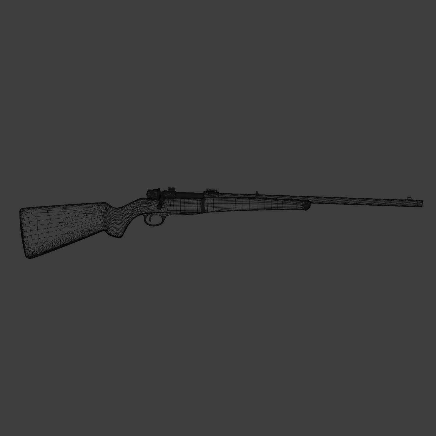 FPS Hunting Rifle 3D model_16