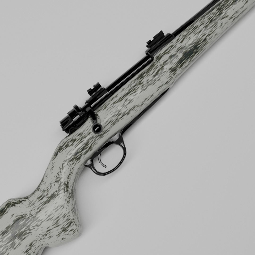 FPS Hunting Rifle 3D model_13