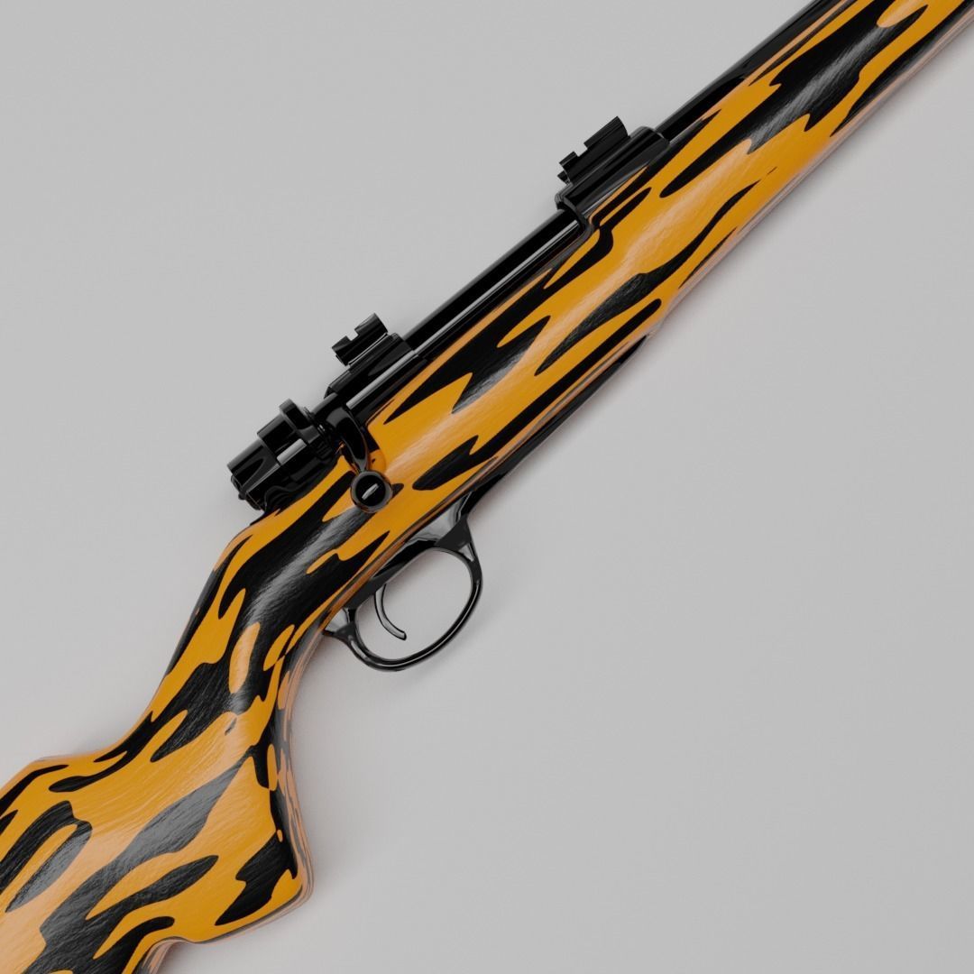 FPS Hunting Rifle 3D model_12