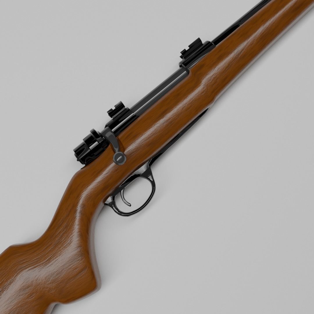 FPS Hunting Rifle 3D model_10