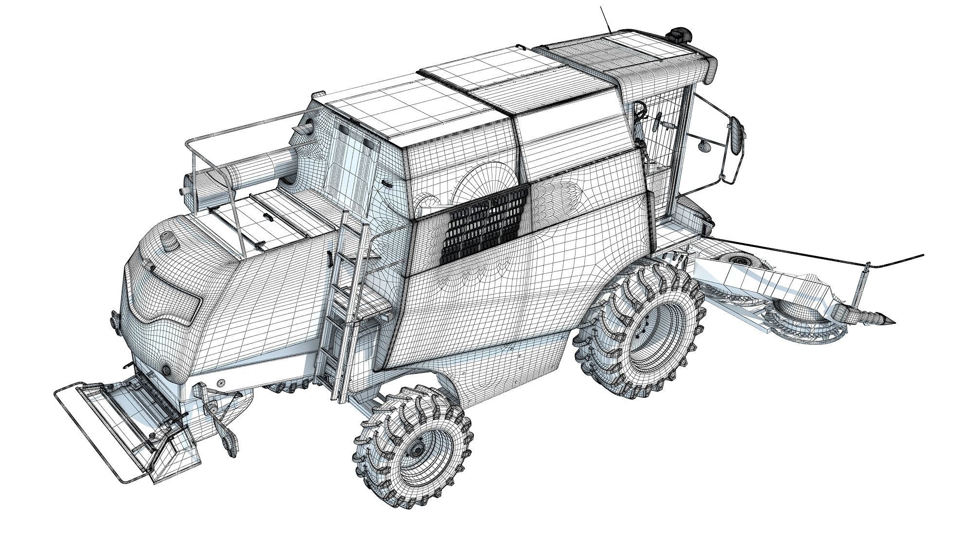 Combine Harvester 3D model_18