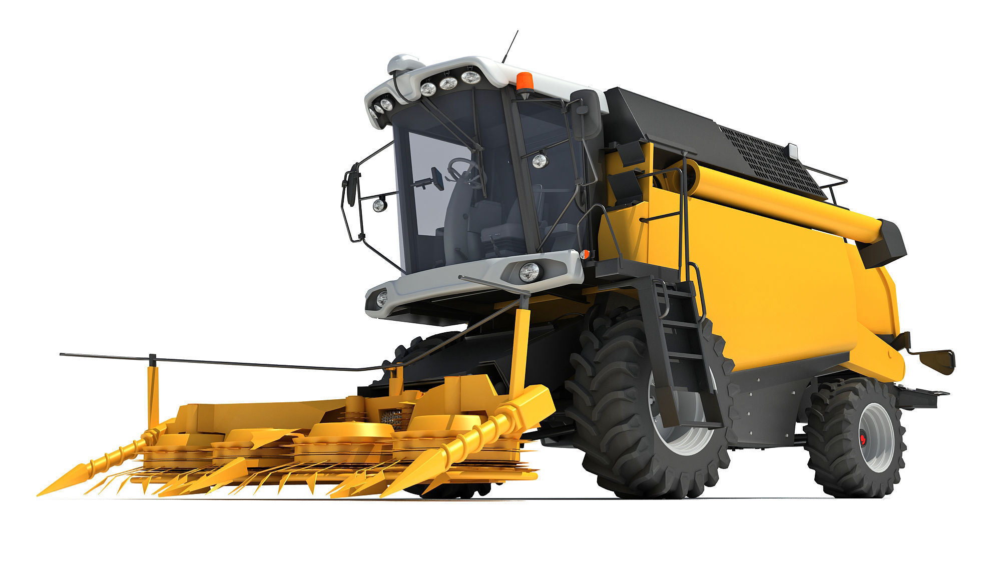 Combine Harvester 3D model_13