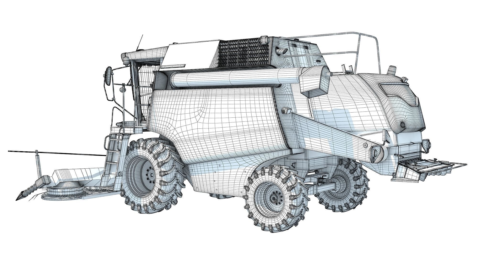 Combine Harvester 3D model_17