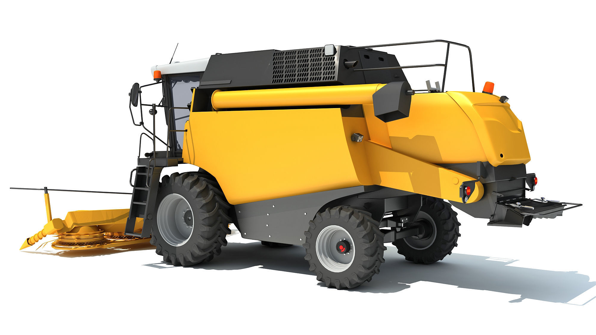 Combine Harvester 3D model_3