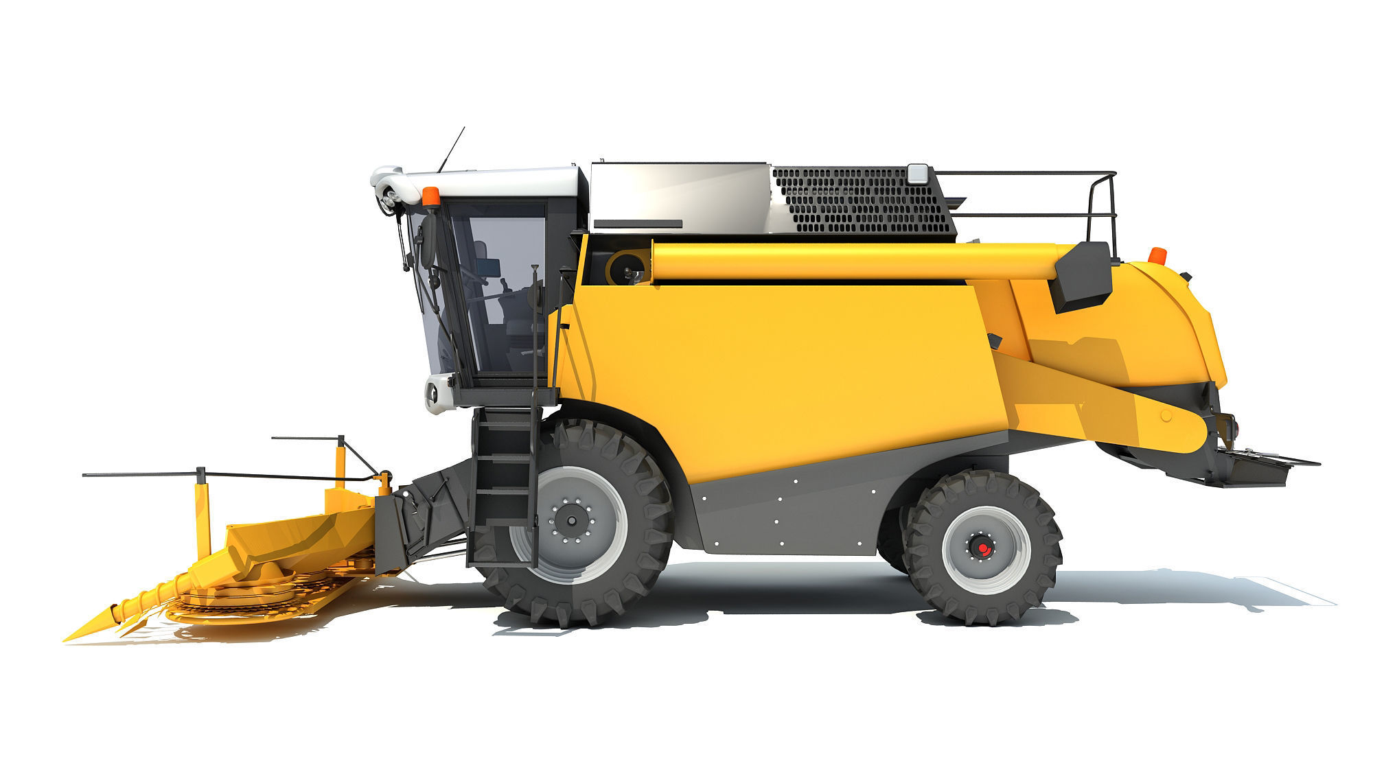 Combine Harvester 3D model_2