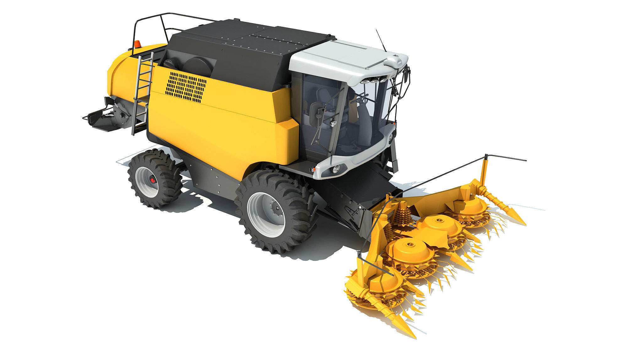 Combine Harvester 3D model_10