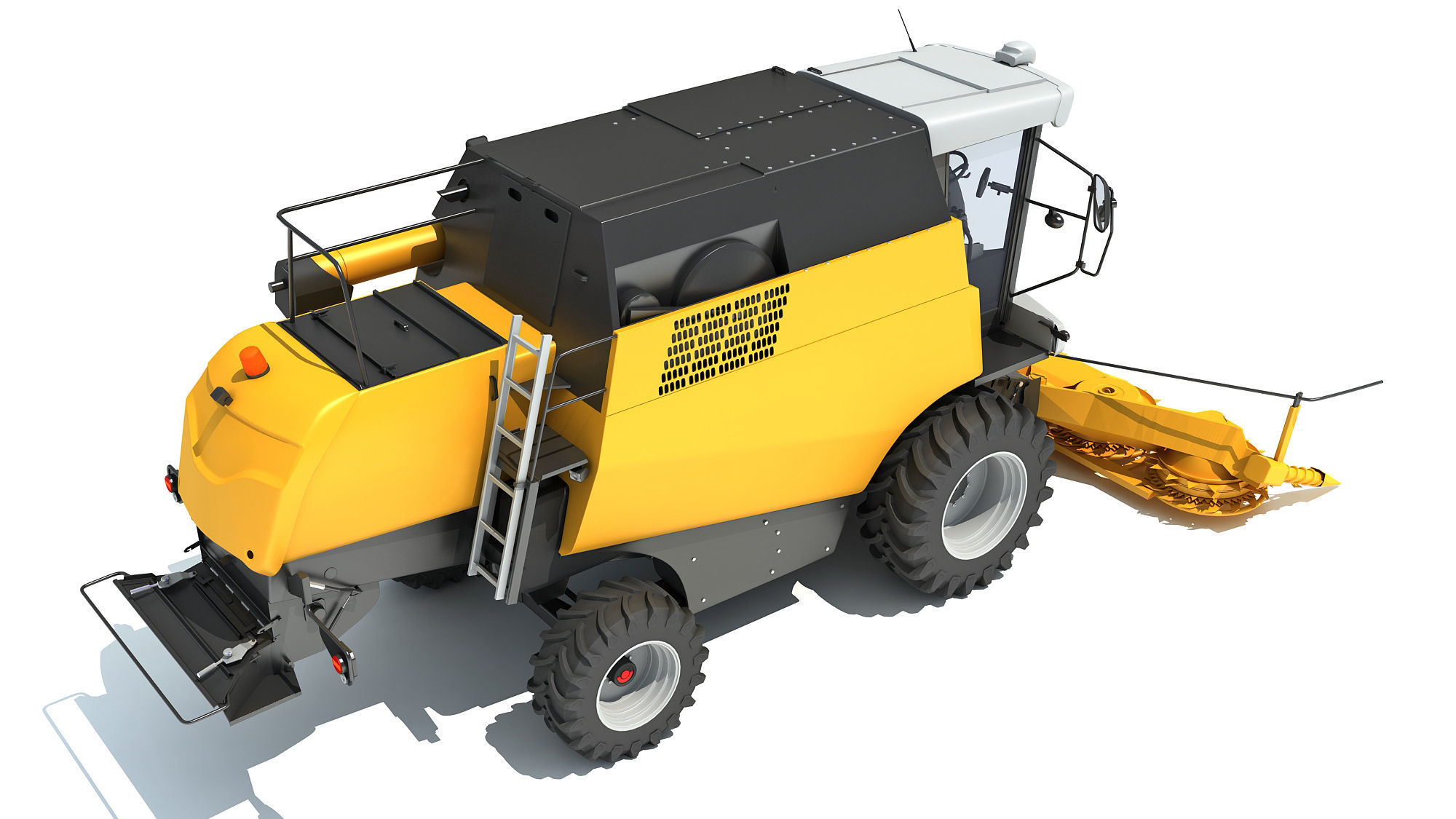 Combine Harvester 3D model_7