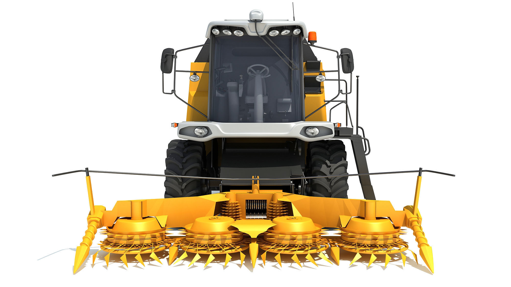 Combine Harvester 3D model_12