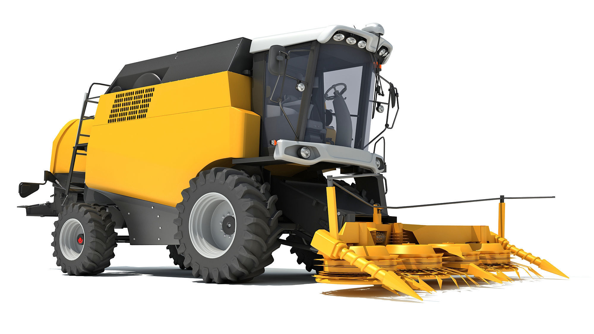 Combine Harvester 3D model_11